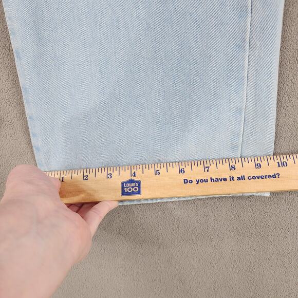 Polar Skate Co Big Boy Wide Leg Jean L Men High Rise Lt Blue Baggy 90s Y2K 31x29 - Picture 6 of 13